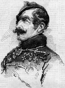Franz von Schlick (1789-1862), tábori marechal, az osztrák hadsereg olaszországi parancsnokának portréja az 1859-es Risorgimento idején. Metszet a „” Le Monde Illustré”” 115. számában, június 25. alkotó: French School