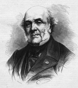 Frederic Auguste Demetz (1796-1873), francia ügyvéd, a fiatal bűnözők rehabilitációját célzó mettrayi mezőgazdasági kolónia és büntetés-végrehajtás alapítója portréja. Metszet a „” Le Monde Illustré”” 866. számban, november 15 alkotó: French School