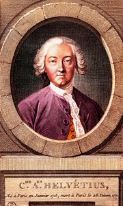 Claude Adrien Helvetius (1715-1771) francia filozófus portréja, metszet. 1772 alkotó: French School