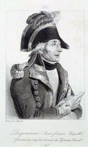 Dugommier tábornok (1738-1794) portréja, a martinique-i nemzetőrök parancsnoka 1790-ben. Metszet a 19. századi Chartres musee des Beaux Arts-ról alkotó: French School