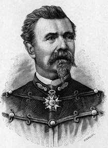 De Reffye tábornok portréja - a Tudományos albumban; jeles tudósok; Nagy felfedezések””” 1896. alkotó: French School