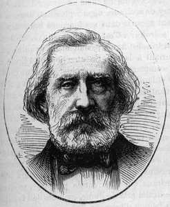 Henri Labrouste (1801-1875) francia építész portréja. Metszet a „” Le Monde Illustré”” 890. számában, 1874. május 2.. alkotó: French School