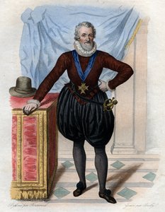 IV. Henrik (1553-1610), francia király portréja. alkotó: French School