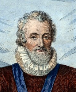 IV. Henrik (1553-1610), francia király portréja. alkotó: French School