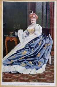 Hortense Schneider (1833-1920) portréja a nagyhercegnő szerepében a La Grande Duchesse de Gerolsteinben, Jacques Offenbach (1819-90) c.1867