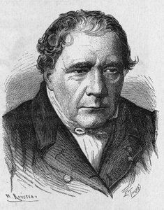 Jacques Babinet (1794 - 1872), francia fizikus és csillagász portréja az „Album de la Science; jeles tudósok; Nagy felfedezések””” 1896. alkotó: French School