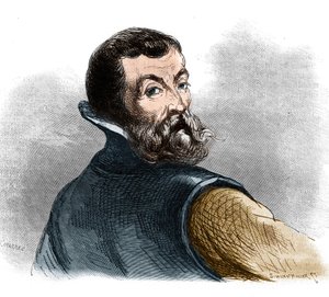 Jacques Cartier (1491-1557), francia navigátor és felfedező portréja. alkotó: French School