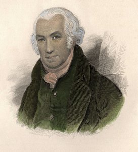 James Watt (1736-1819) skót mérnök és szerelő portréja. a „” Portraits des Hommes hasznos” című részben alkotó: French School