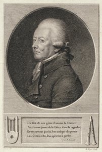 Jean Georges Noverre (1727-1810) portréja, metszett B. Roger alkotó: French School