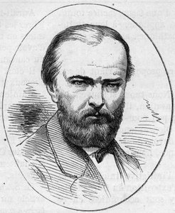 Jean Jacques Henner (1829-1905) francia festő portréja. Metszet a „” Le Monde Illustré”” 890. számában, 1874. május 2.. alkotó: French School