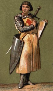 Jean de Joinville (1225-1317) francia oszlopos portréja IX. Lajos király barátja és bizalmasa, akit elkísért a VII. keresztes hadjáratra. századi kromolitográfiája. alkotó: French School