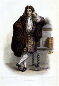 Jean de La Bruyere francia író és moralista (1645-1696) portréja, Ed. Mennechet, „Le Plutarque francais”” alkotó: French School
