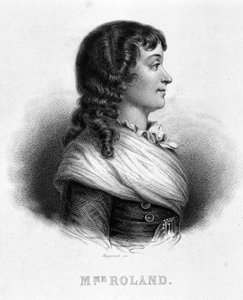 Jeanne Marie vagy Manon Philipon, Madame Roland (1754-1793) portréja – Thiers „Revolution francaise” című filmjében alkotó: French School