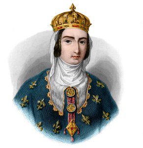 I. Joannavarrai (1273-1305), Navarra uralkodónőjének és francia királynő hitvesének portréja. alkotó: French School