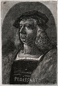 John Froissart (Jean Froissart) (1337-1404), a középkori Franciaország francia krónikásainak portréja – Victor Duruy (1811-1894) „” Histoire de France” című metszetében – 1882 alkotó: French School