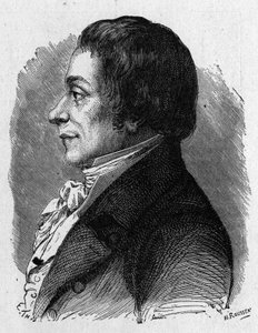 Joseph Lakanal (1762 - 1845), francia politikus portréja – az „” Album de la Science”-ben; jeles tudósok; Nagy felfedezések””” 1896. alkotó: French School
