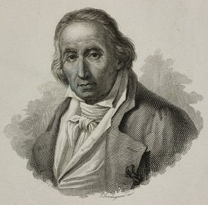 Joseph Marie Charles, Jacquard (1752-1834), francia takács és a jacquard szövőszék feltalálója portréja, Guadagnini metszet alkotó: French School