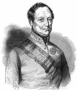 Joseph Wenzel Radetzky von Radetz (vagy Joseph Radetzky gróf (1766-1858) osztrák marsall) portréja, Maurice Lachatre „Pápák-királyok-királynők és császárok története az évszázadokon keresztül” című könyvébe. alkotó: French School