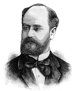 Jules Develle (1845-1919) francia politikus portréja. Gravírozás „Az illusztrált világban”, január 16 alkotó: French School