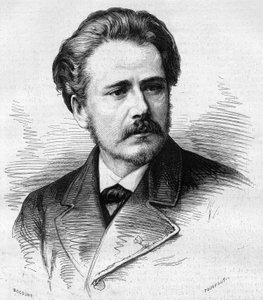 Jules Massenet (1842-1912) francia zeneszerző portréja. Metszet a „” Le Monde Illustré”” 1047. számában, 1877. május 5. alkotó: French School