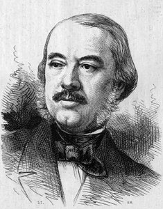 Leon Laya (1810-1872) francia drámaíró portréja. Metszet a „” Le Monde Illustré”” 805. számában, 1872. szeptember 14. alkotó: French School