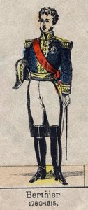 Louis Alexandre (Louis-Alexandre) Berthier (1753-1815), Neuchatel hercege, Marechal francia portréja - Epinal képe a 19. század végéről - Magángyűjtemény alkotó: French School