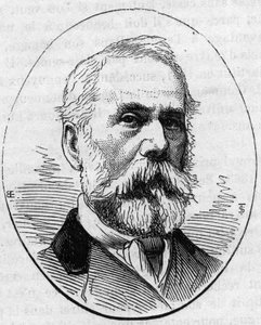 Louis Francois (?) (1814-1888) francia metsző portréja. Metszet a „” Le Monde Illustré”” 890. számában, 1874. május 2.. alkotó: French School