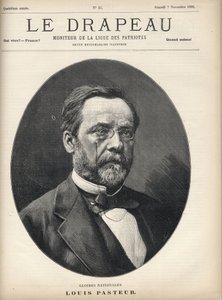 Louis Pasteur (1822-1895) portréja – „A zászló – A Hazafiak Ligájának megfigyelője” borítója – november 7. alkotó: French School