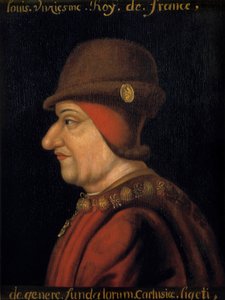 XI. Lajos (1423-1483), francia király portréja. A 17. századi francia iskola. Plessis les Tours (Plessis les Tours) (Plessis-les-Tours) alkotó: French School