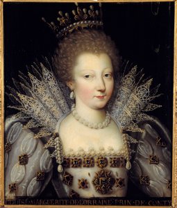 Louise Marguerite de Lorraine, a 17. századi francia iskola Conti hercegnőjének portréja. Mérete 0,57 x 0,47 m Chantilly, Musee Conde alkotó: French School