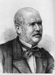 Portré M.F.E. Belgrand (1810 - 1878) - a Tudományos albumban; jeles tudósok; Nagy felfedezések””” 1896. alkotó: French School