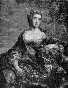 Madame de Chateauroux, Marie-Anne de Mailly-Nesle (1717-1744), XV. Lajos király kedvencének portréja. Dr. Th. „A prostitúció és a kicsapongás története a világ összes népe között az ókortól napjainkig” vésése. -F. Debray. 1879. alkotó: French School