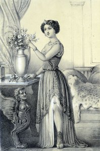 Mademoiselle de Fontenay vagy Teresa (Theresa vagy Terezia) Cabarrus, Madame Tallien (Talien) portréja – Albert Maurin „Galerie historique de la Revolution francaise”-ben alkotó: French School