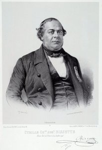 Cyrille Charles Auguste Bissette (1795-1858) martinicei politikus portréja, aki a francia rabszolgaság eltörlésének nagy támogatója. A 19. századi Chartres metszete, Musee des Beaux Arts alkotó: French School
