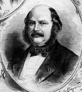Maximilian Jules Marcus Koenigswarter (1817-1878), francia bankár és politikus portréja. Metszet a „” Le Monde Illustré”” 262. számában, 1862. április 19. alkotó: French School