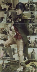 Napóleon Bonaparte (1769-1821) portréja és jelenetek életéből, 19-20. század (színes fotó) alkotó: French School