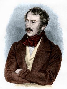 Nikolaus Lenau portréja (színes metszet) alkotó: French School