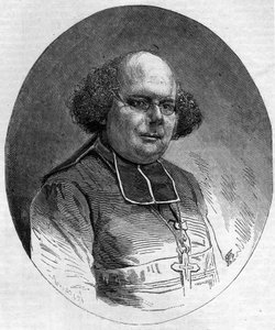 Patrice Cruice (1815-1866), marseille-i püspök 1861 és 1865 között portréja. Metszet a „” Le Monde Illustré”” 232. számában, szeptember 21. alkotó: French School