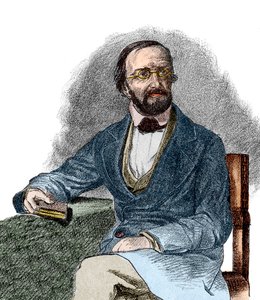Peter Gustav Dirichlet (1805-1859) német matematikus portréja. 19. század. alkotó: French School