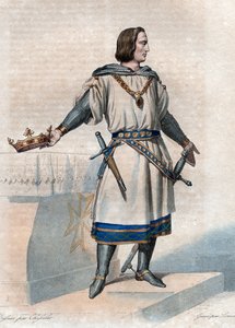 Fülöp II. Augustus (1165-1223), francia király portréja. alkotó: French School