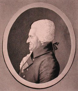 Pierre-Alexandre Monsigny (1729-1817) portréja Edme Quenedey (1756-1830) metszetével (metszet) alkotó: French School
