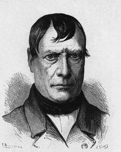 Pierre Flourens (1794 - 1867) francia fiziológus portréja – az „Album de la Science; jeles tudósok; Nagy felfedezések””” 1896. alkotó: French School