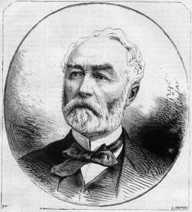 Pierre Frederic Dorian (1814-1873) portréja, francia politikus, a Harmadik Köztársaság közmunkaügyi minisztere 1870-ben. Metszet a „Le Monde Illustré” 707. számában, október 29. alkotó: French School