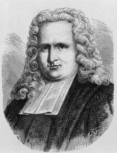 Pieter (Petrus, Pierre) van Musschenbroek (1692 - 1761) portréja, holland fizikus, az első elektromos kondenzátor (leideni palack) feltalálója 1745-ben - a „tudomány albumában”; jeles tudósok; Nagy felfedezések””” 1896. alkotó: French School