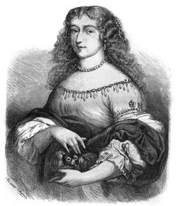Krisztina svéd királynő portréja (Kristina Vasa alkotó: French School