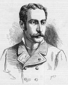 Robert Ivens (1850-1898) portugál felfedező portréja, „A jeles világban” alkotó: French School