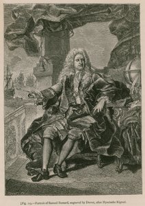 Samuel Bernard portréja, Drevet metszete, Hyacinthe Rigaud nyomán alkotó: French School