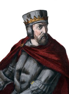 Simon IV de Montfort, Leicester 5. grófja (1150-1218), francia nemes portréja. alkotó: French School