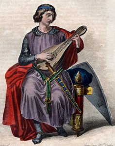 I. Theobald (1201-1253), Champagne grófja (IV. Theobald néven) születésétől és Navarra királyának portréja 1234-től. alkotó: French School