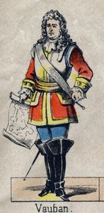 Vauban Sebastien the Prestre (1633-1707), francia marechal portréja. Epinal képe a 19. század végéről. Magángyűjtemény. alkotó: French School